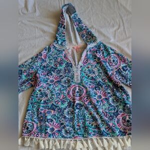 Like New Lily Pulitzer Beach Hoodie/Coverup Resortwear Size XL